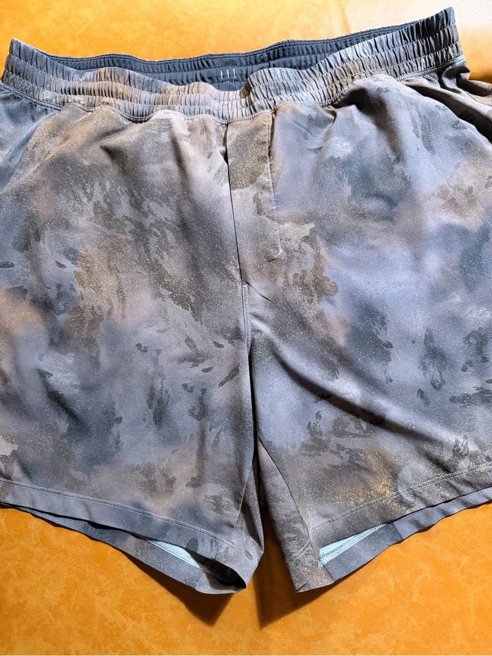 Lululemon Grey Brown Camouflage Performance Shorts